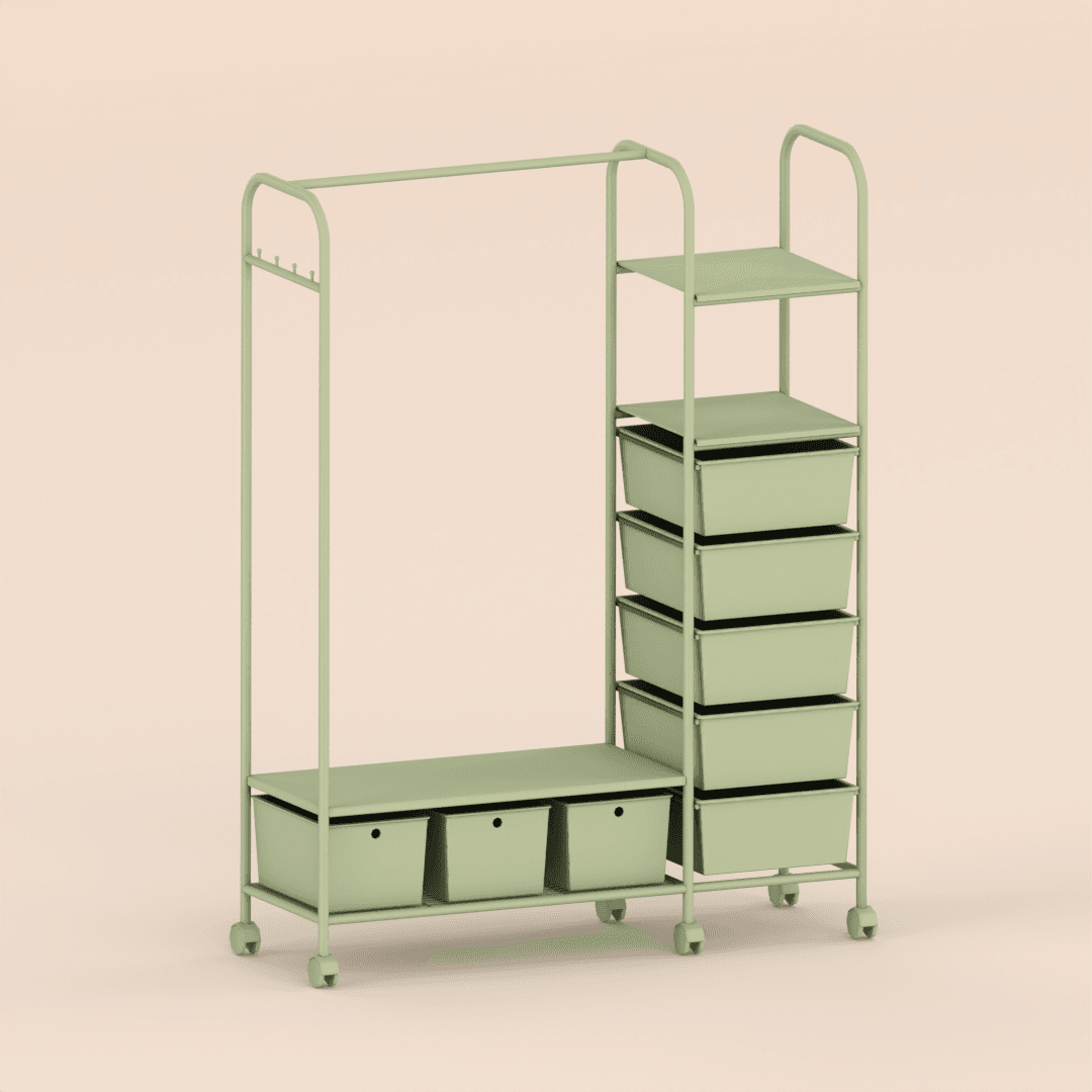 Галерея мода Напольный рейл Floor standing clothes hanger #2
